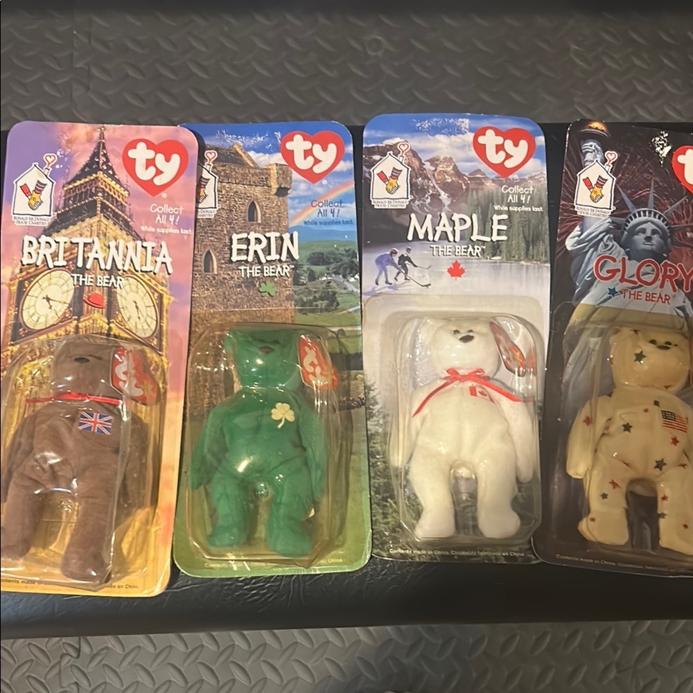 Ty Small Pets Brown and Green Beanie Babies